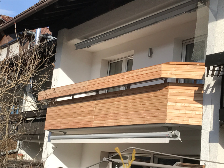 Einzigartige Balkonausführungen der Firma Holzbau Zint in Sonthofen